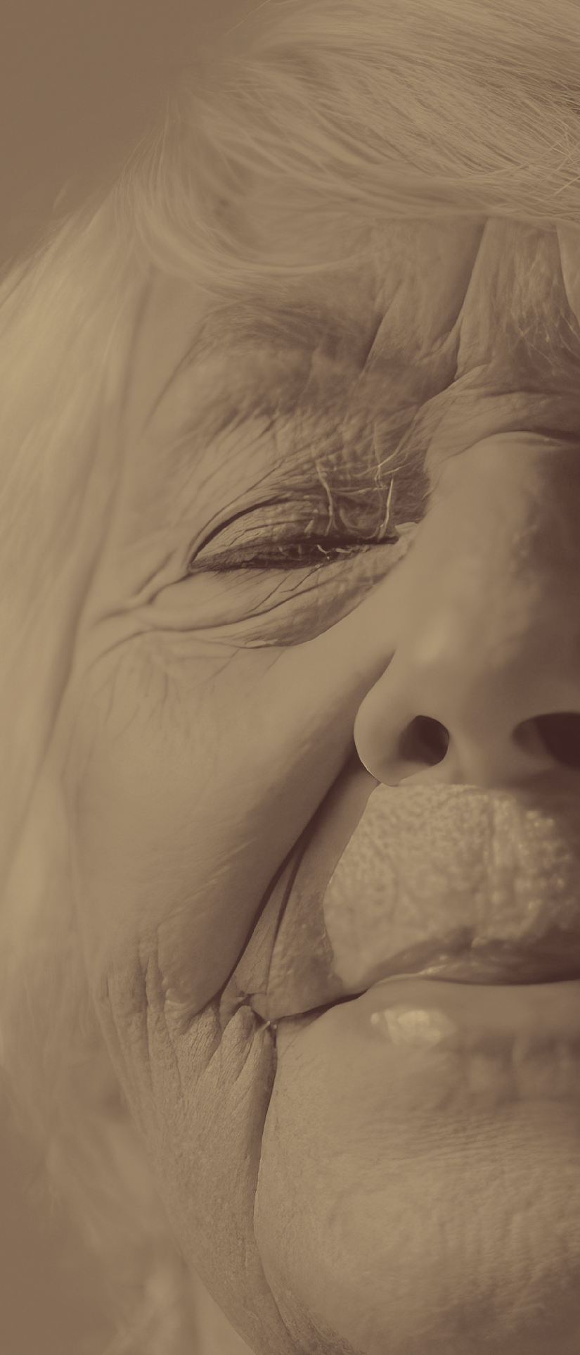 woman with wrinkles